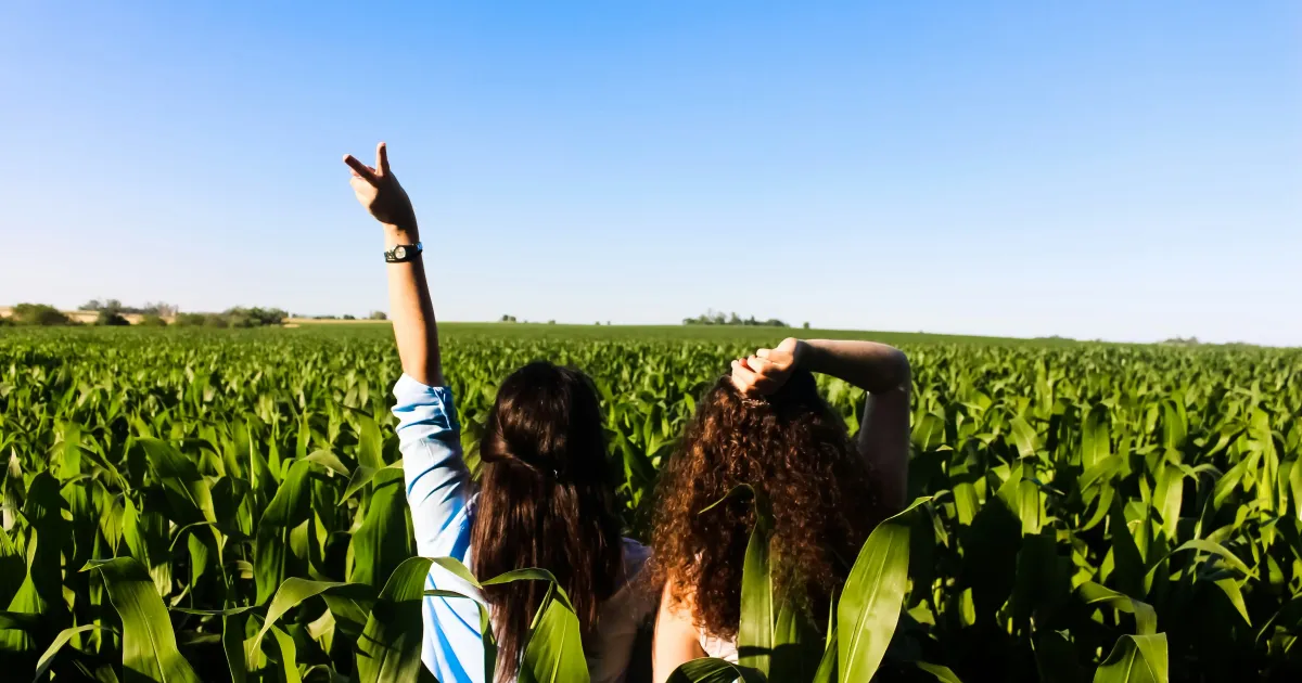 Young people farming