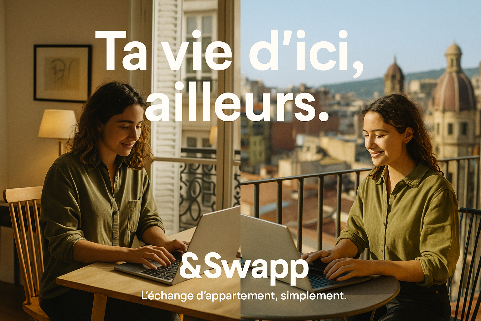 Studio simple et lumineux avec coin bureau